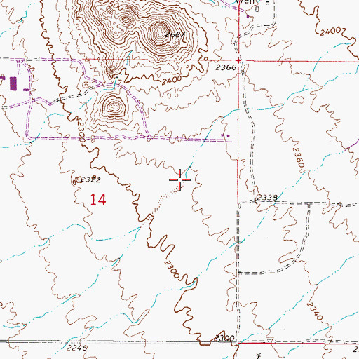 Topographic Map of Whisper Rock Golf Club, AZ
