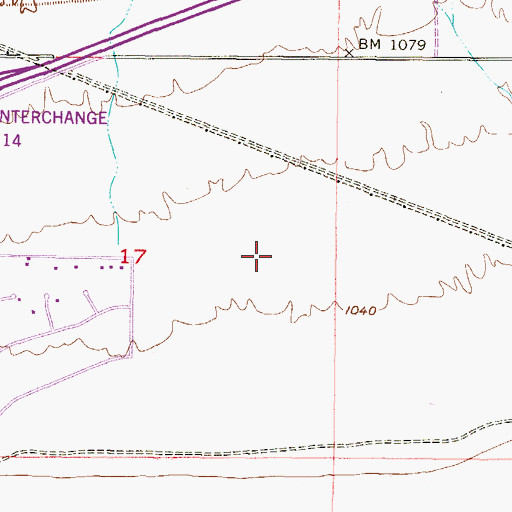 Topographic Map of Buena Vista Mobile Home Park, AZ