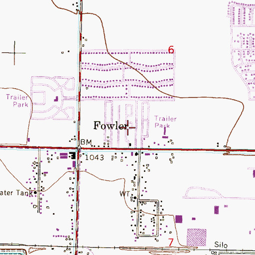 Topographic Map of Estrella Shadows Mobile Home Park, AZ