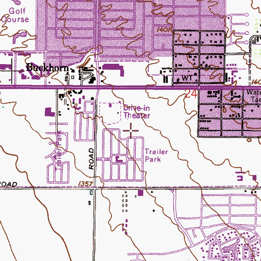 Topographic Map of Emeritus at East Mesa Assisted Living Center, AZ