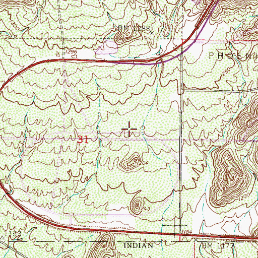 Topographic Map of Club West Golf Club, AZ