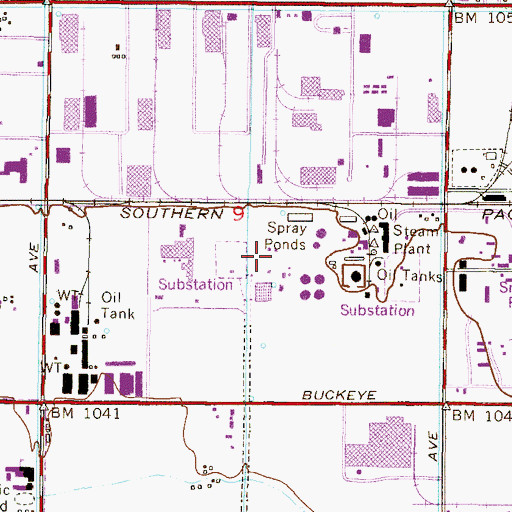 Topographic Map of Arizona Public Service Company West Phoenix Power Plant, AZ