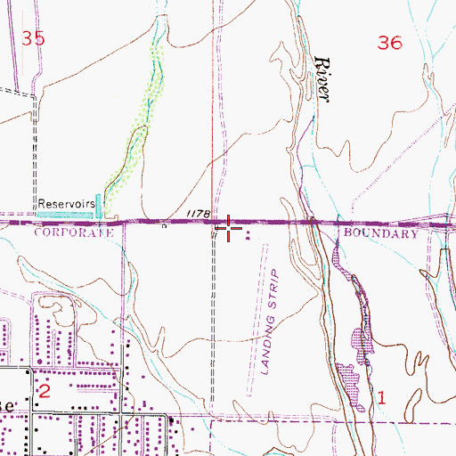 Topographic Map of Baptist Village - Sun Ridge Health Care Center, AZ