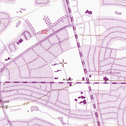 Topographic Map of Brighton Gardens of Sun City, AZ