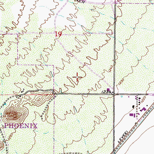 Topographic Map of Hawthorn Court Assisted Living Center, AZ