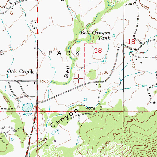 Topographic Map of Sedona Winds Assisted Living Center, AZ