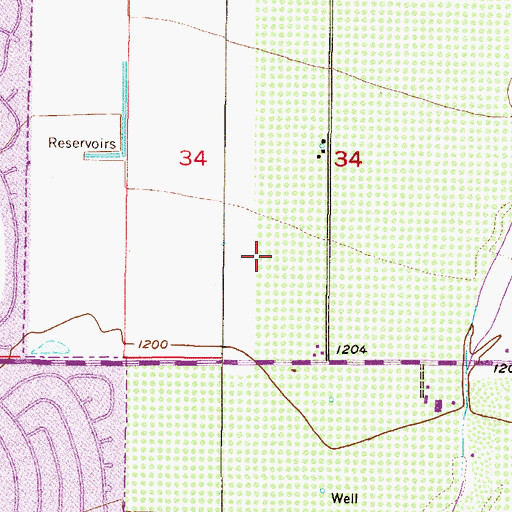 Topographic Map of Sierra Winds, AZ