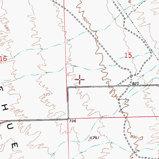 Topographic Map of Havasu Recreational Vehicle Resort, AZ