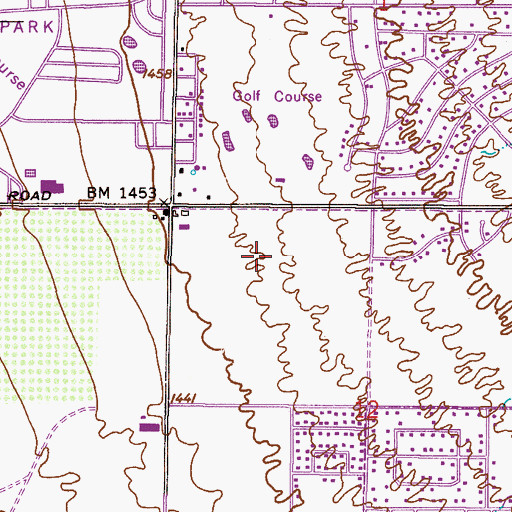 Topographic Map of Palmas Del Sol Mobile Home Park, AZ