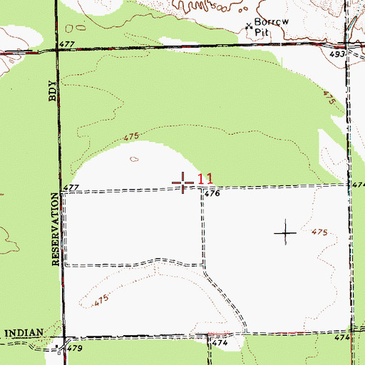 Topographic Map of El Rio Golf and Country Club, AZ