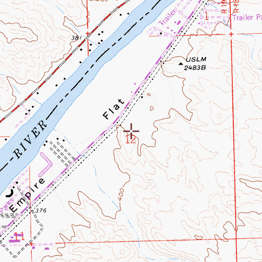 Topographic Map of Emerald Canyon Golf Course, AZ