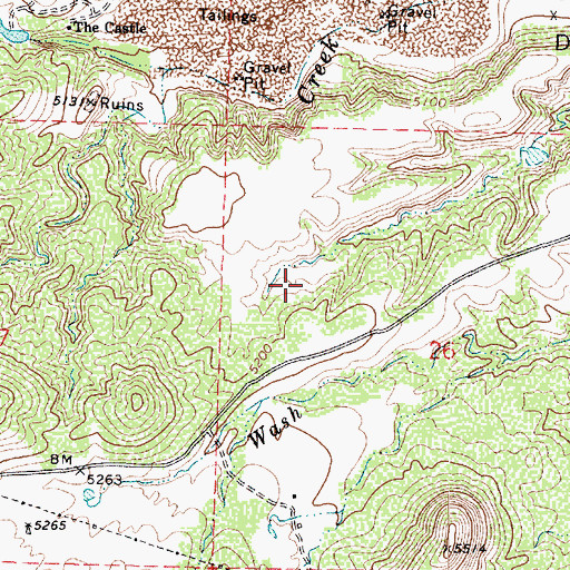 Topographic Map of StoneRidge Golf Course, AZ
