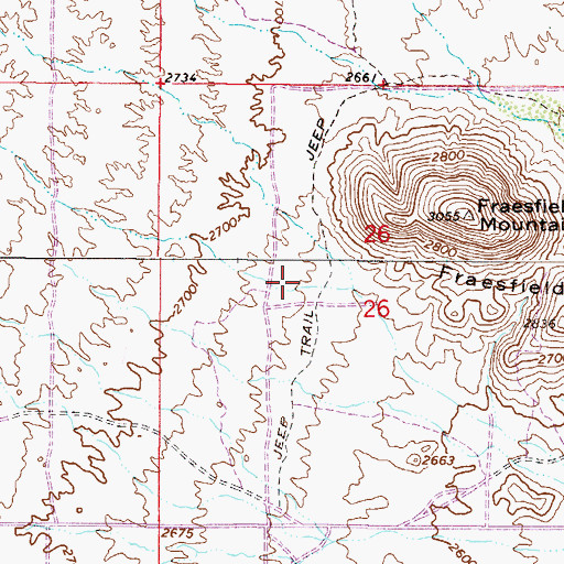 Topographic Map of The Golf Club Scottsdale, AZ