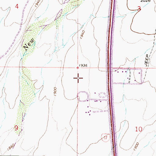 Topographic Map of Daisy Mountain Post Office, AZ