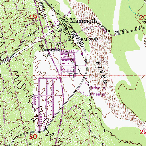 Topographic Map of Sunward Mobile Home Park, AZ