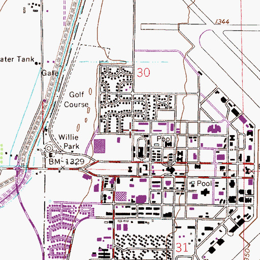 Topographic Map of Arizona State University Polytechnic Campus Talon Residential Hall, AZ