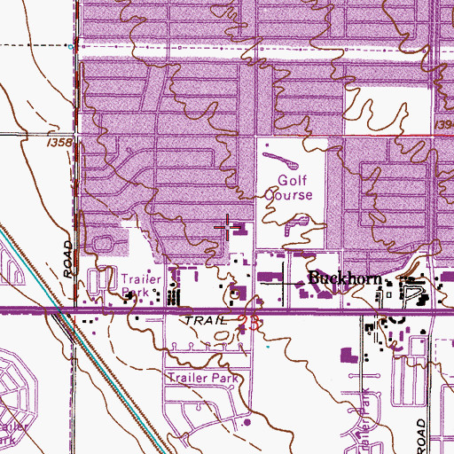 Topographic Map of Copper Heights Assisted Living Community, AZ