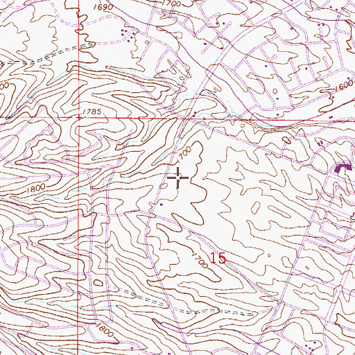 Topographic Map of Fountain View Village, AZ