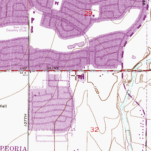 Topographic Map of Good Samaritan Society - Peoria Good Shepherd, AZ