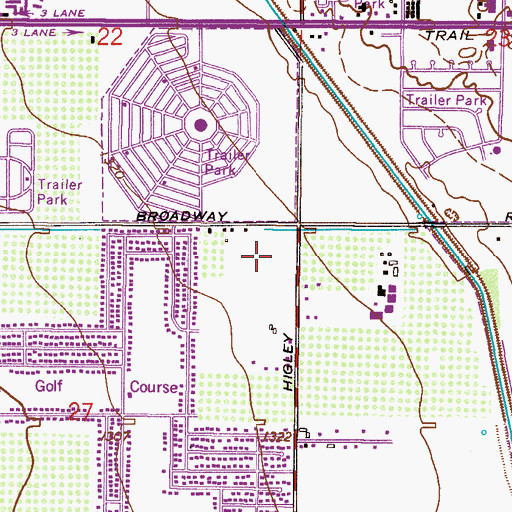 Topographic Map of The Citadel Assisted Living Center, AZ