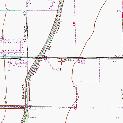Topographic Map of Freestone Recreation Center, AZ