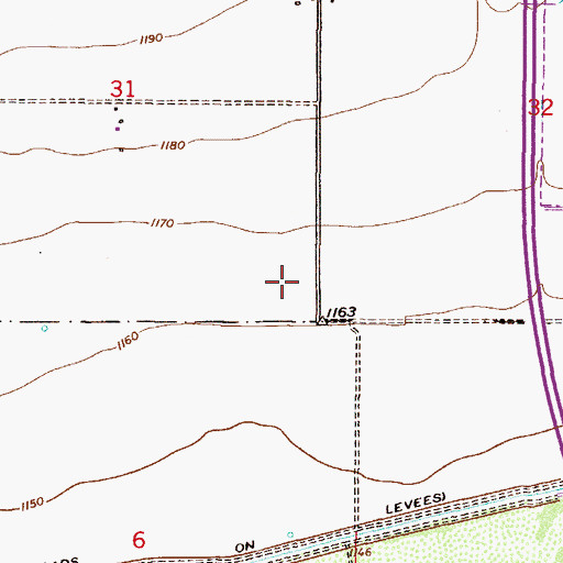 Topographic Map of Pecos Community Center, AZ