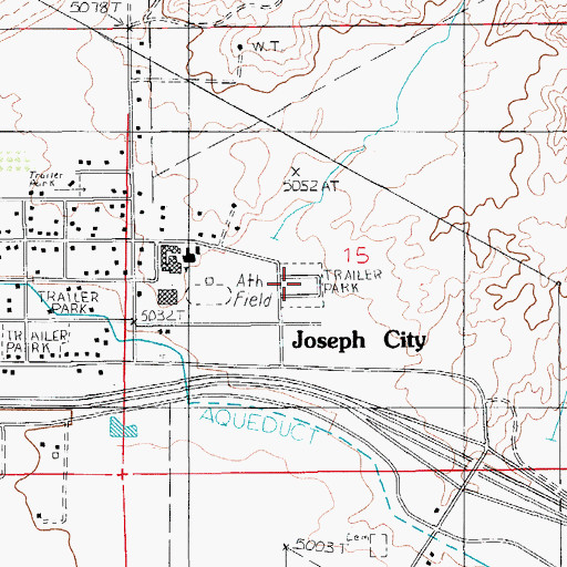 Topographic Map of Cholla Mobile Home Park, AZ