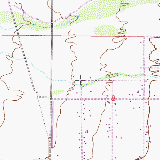 Topographic Map of Los Hermanos Mobile Home Park, AZ