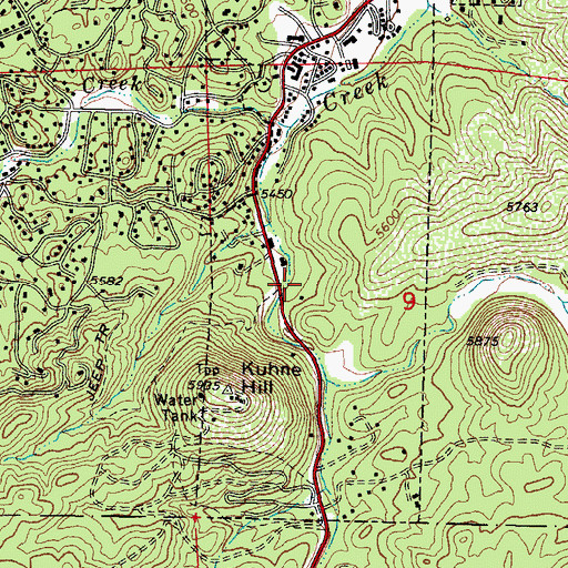 Topographic Map of Pine Haven Mobile Home Park, AZ
