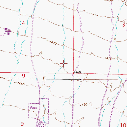 Topographic Map of Freedom Inn at Scottsdale, AZ