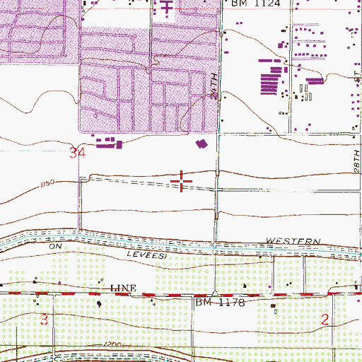 Topographic Map of South Mountain Community College Performing Arts Center, AZ
