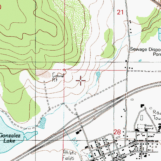 Topographic Map of Canyon Gateway Recreational Vehicle Park, AZ