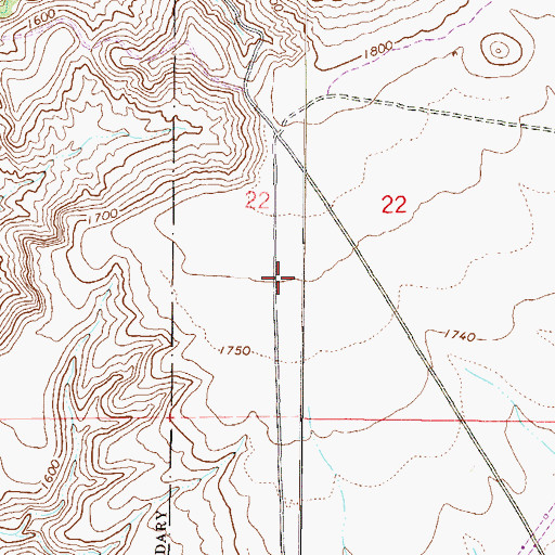 Topographic Map of Pleasant Harbor Recreational Vehicle Resort, AZ