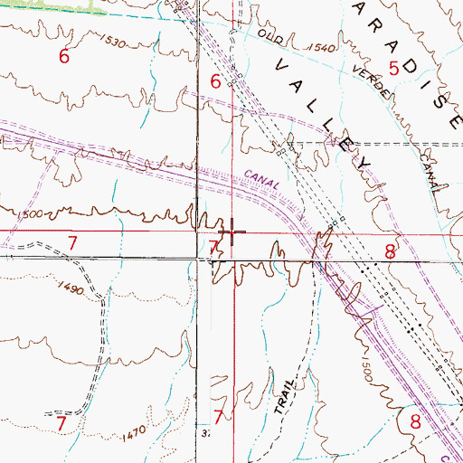 Topographic Map of Horizon Community Center, AZ