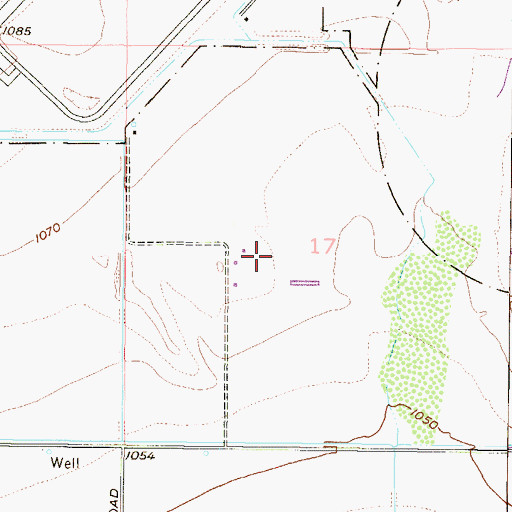 Topographic Map of Falcon Golf Club, AZ