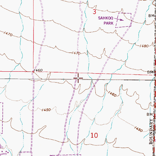 Topographic Map of Kierland Golf Club, AZ