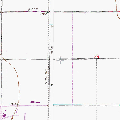 Topographic Map of Oakwood Golf Club, AZ