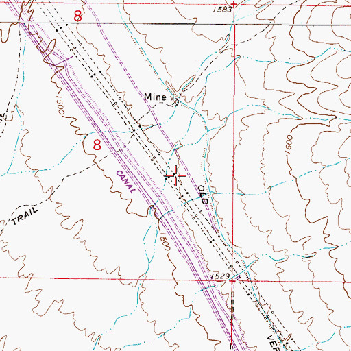 Topographic Map of Sanctuary Golf Course, AZ