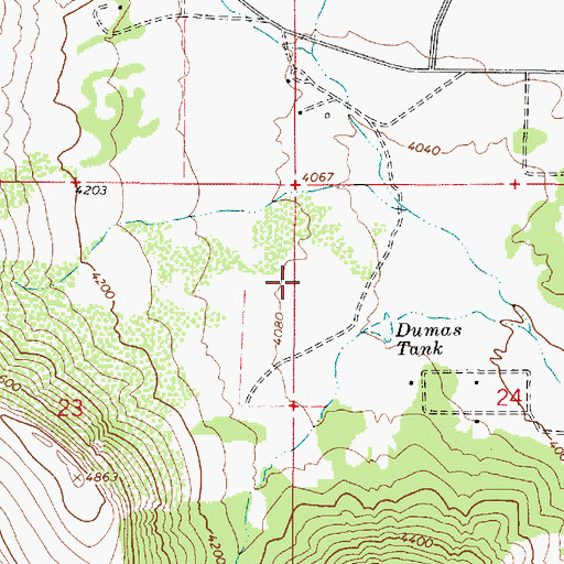 Topographic Map of Sedona Golf Resort, AZ