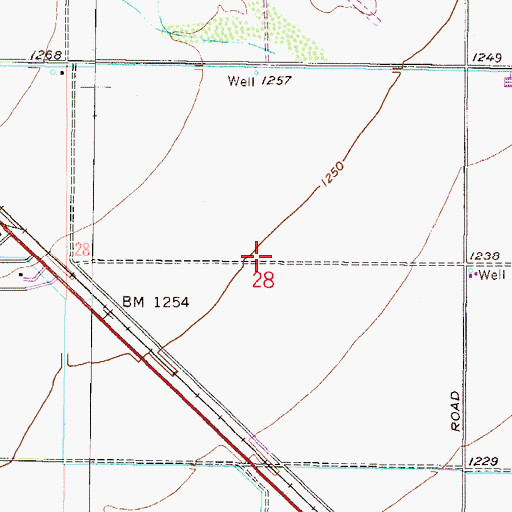 Topographic Map of Sun City West Grandview Golf Course, AZ