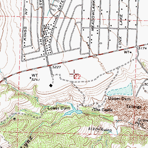 Topographic Map of Prescott Valley Annex Post Office, AZ