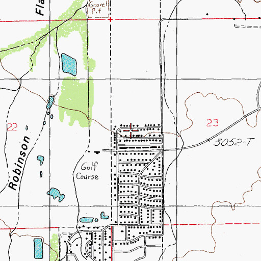 Topographic Map of Daily Estates Mobile Home Park, AZ
