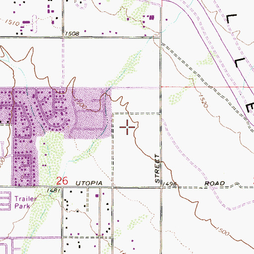 Topographic Map of Desert Skies Mobile Home Park, AZ