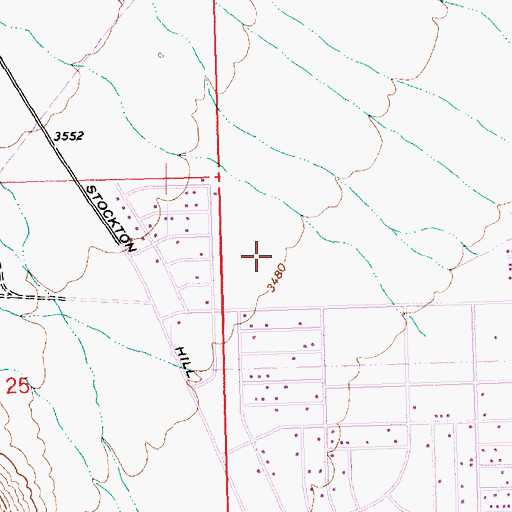 Topographic Map of Kingman Ranch Mobile Home Park, AZ
