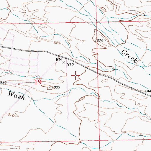Topographic Map of Longridge Mobile Home Park, AZ