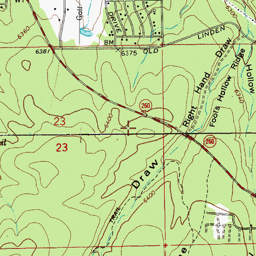 Topographic Map of Venture In Resort Mobile Home Park, AZ