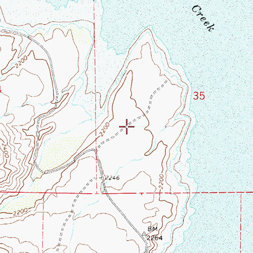 Topographic Map of Cholla Campground, AZ