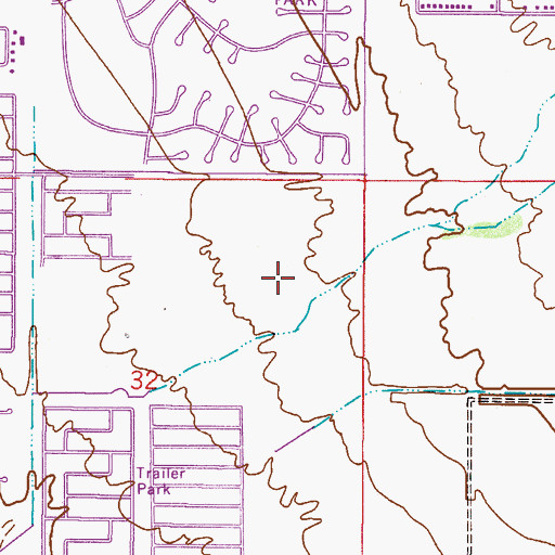 Topographic Map of Silveridge Recreational Vehicle Resort, AZ