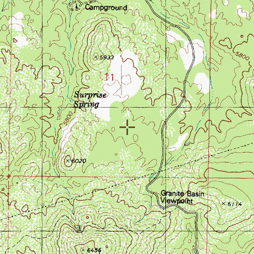 Topographic Map of Yavapai Campground, AZ