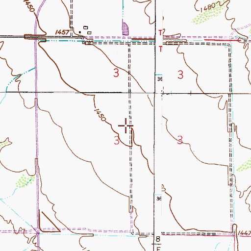 Topographic Map of Augusta Ranch Golf Club, AZ